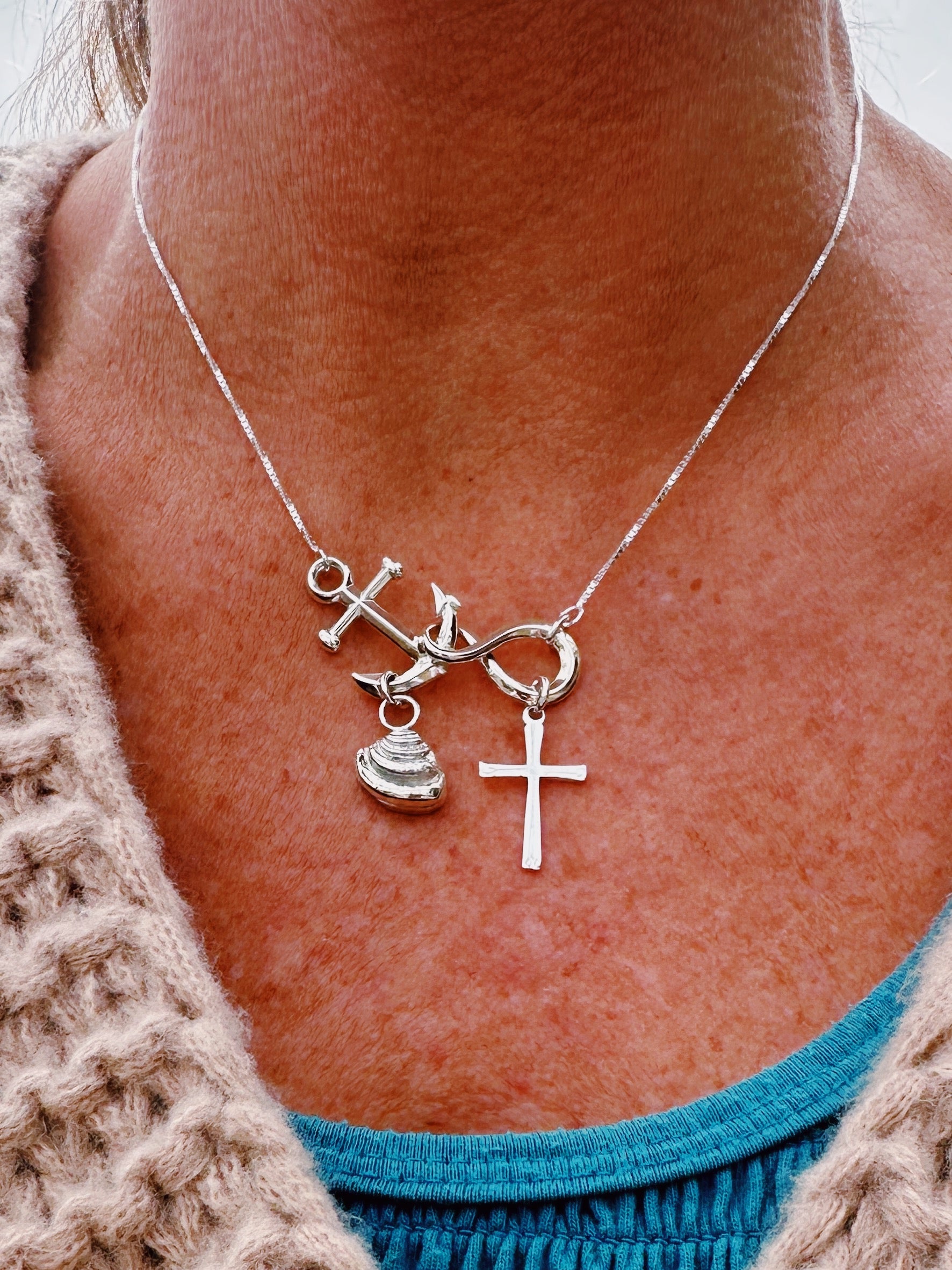 Anchored to Christ Forever with small Pawley Shell