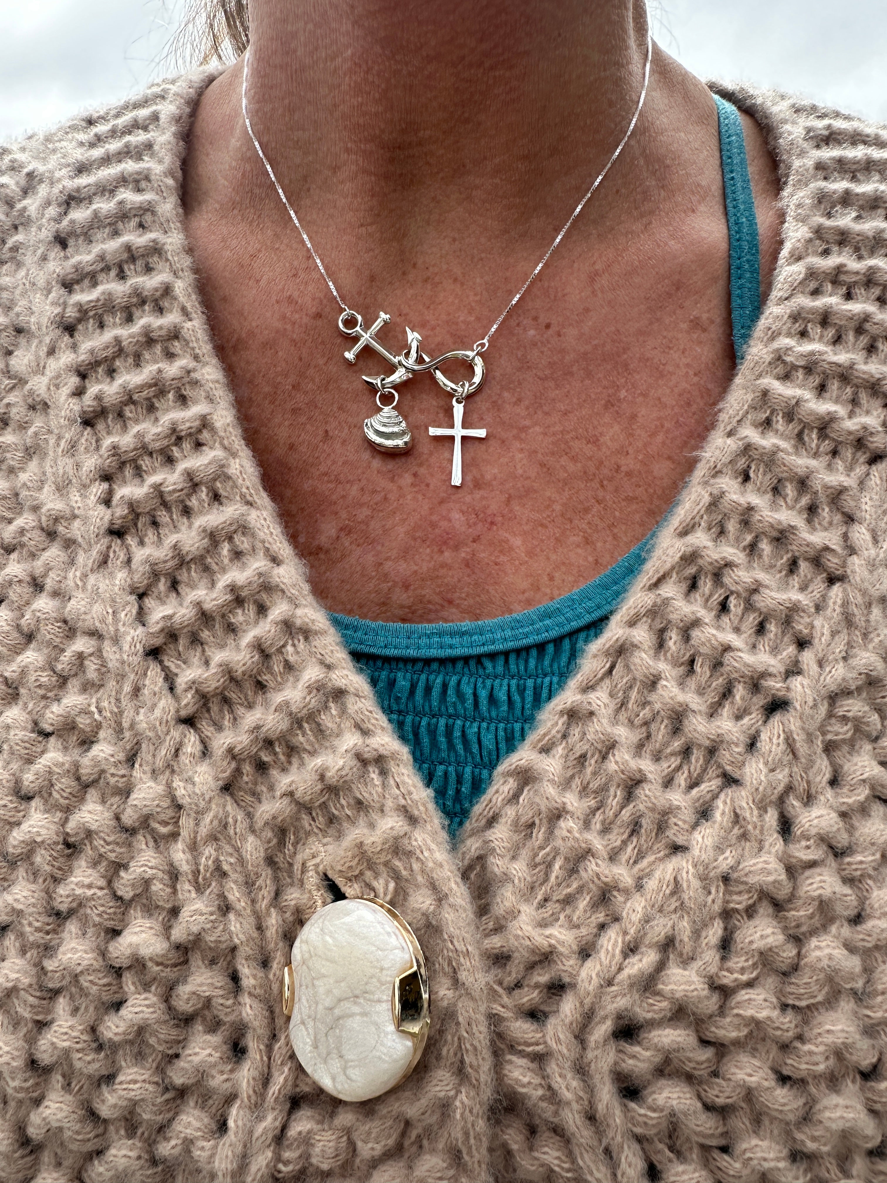 Anchored to Christ Forever with small Pawley Shell